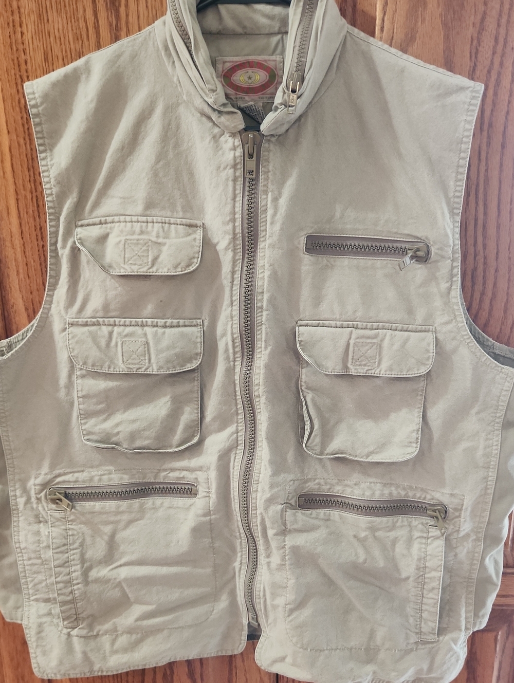 vintage 1980s Banana Republic "Hooded Bush Vest" Med